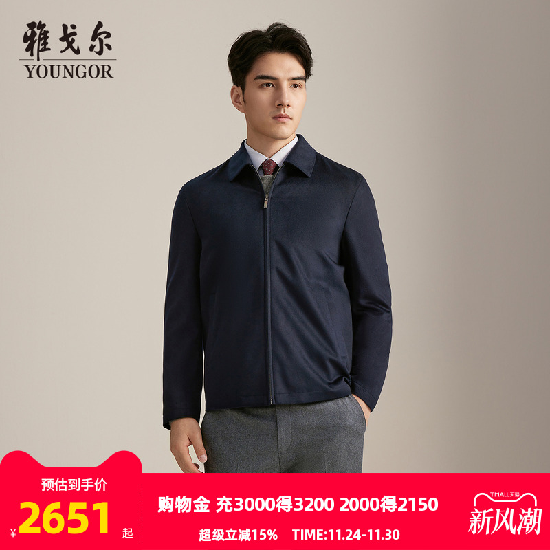雅戈尔翻领秋季A版茄克