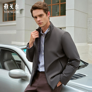 白鹅绒商务立领短款 雅戈尔25秋冬新品 防寒外套男 轻薄羽绒服