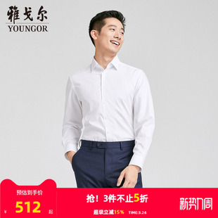 长袖 雅戈尔男士 衬衫 春秋新款 男 官方商务休闲长袖 商场同款