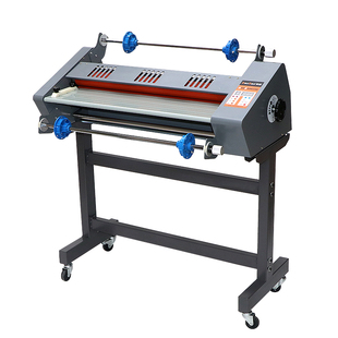 宝预FM480钢棍覆膜机大型加热冷裱机广告写真热覆膜机A3热裱膜机A