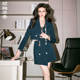 时尚 总裁英伦高端职业装 新款 气质套装 颈袖 女套裙 添香2025春季