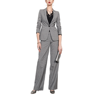 颈袖添香春季新款职业套裤女装时尚女士气质修身高端衬衫套装