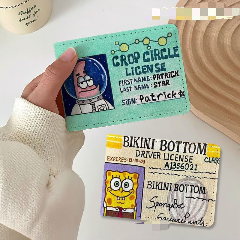 海绵宝宝派大星章鱼哥驾驶证ins小众驾驶照保护套网红驾照本搞笑