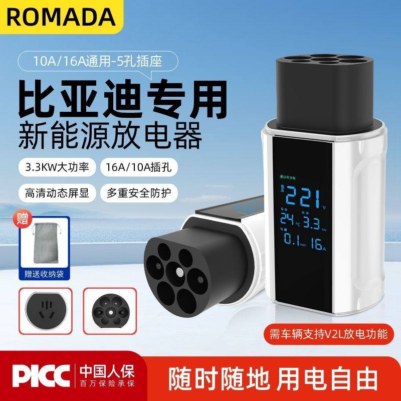 适用比亚迪小鹏哪吒理想电动汽车户外放电露营转换新能源放电器,汽车用品/电子/清洗/改装,直流充电桩转换器,淘宝优惠券,粉丝福利购,淘宝优惠卷
