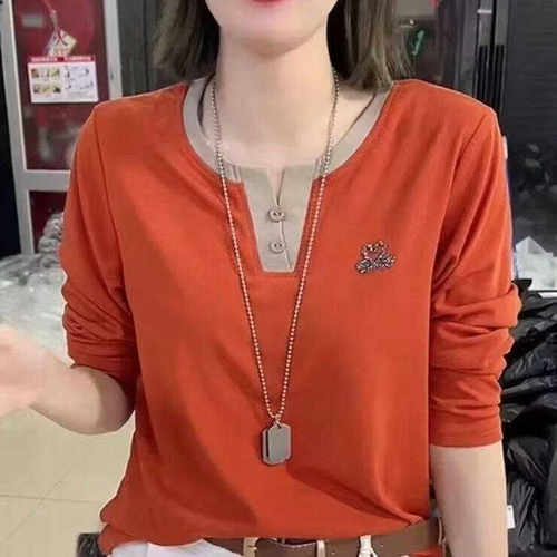 纯棉长袖t恤女2026春秋季打底衫