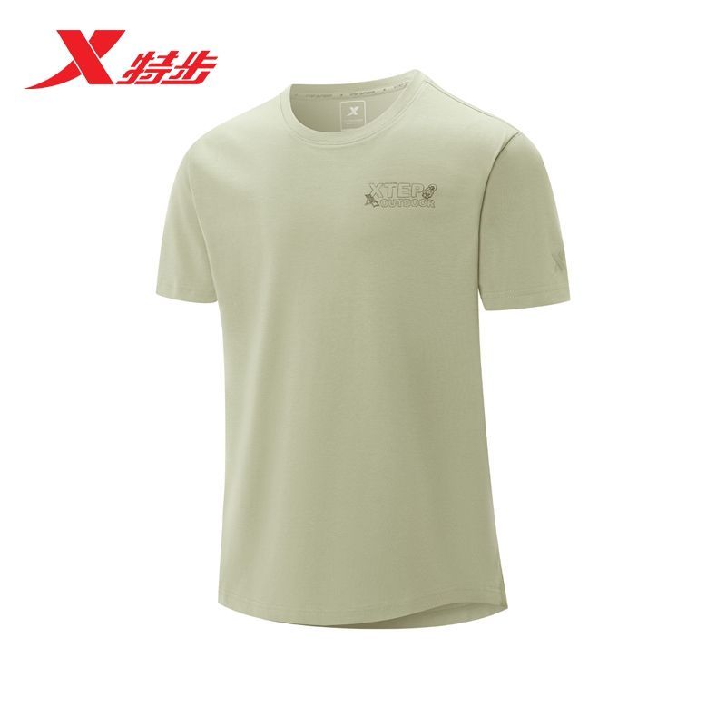 特步短袖针织衫男2025新款