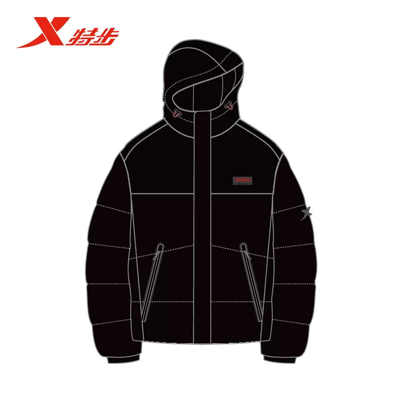 特步基础训练-CHINA男子羽绒服2026冬新宽松保暖外套974429190132