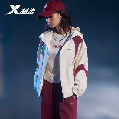 特步XDNA双层风衣女2026春季新
