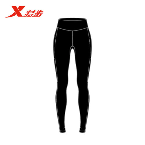 特步运动紧身长裤女2025秋季新款