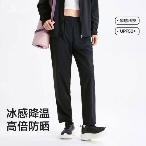 特步女裤运动裤2026夏季薄款宽松