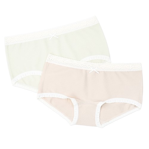 棉平角棉元素棉纯色女士内裤