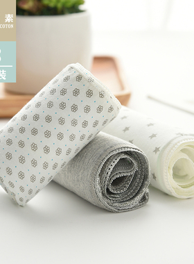 棉元素纯棉内裤女100全棉女子内裤女纯棉中低腰三角女士内裤LB565