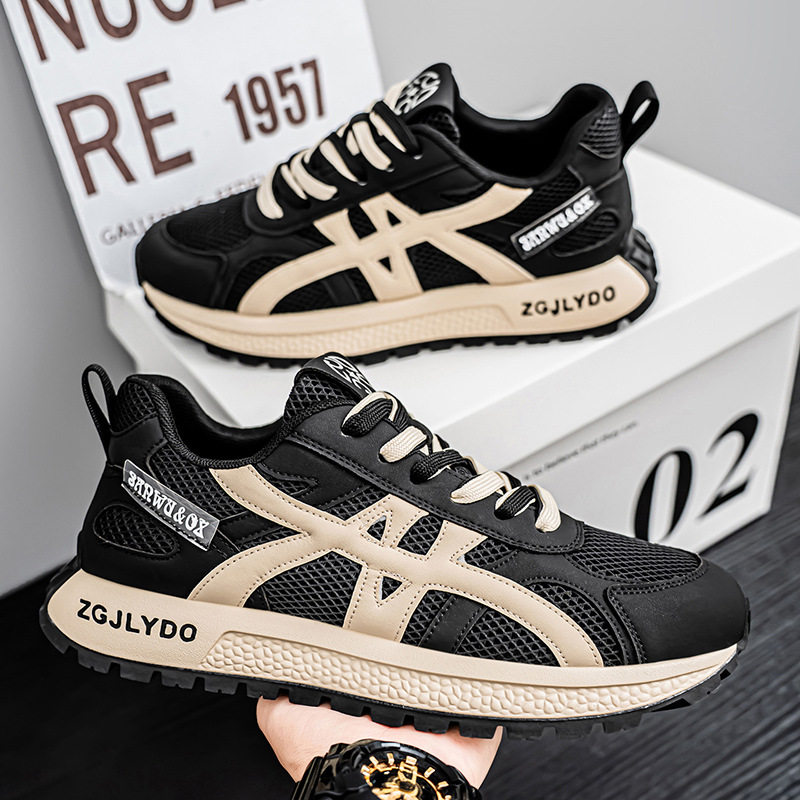 香港潮牌欧洲站男鞋夏季网面透气休闲运动鞋学生百搭厚底增高老爹,流行男鞋,老爹鞋,淘宝优惠券,粉丝福利购,淘宝优惠卷