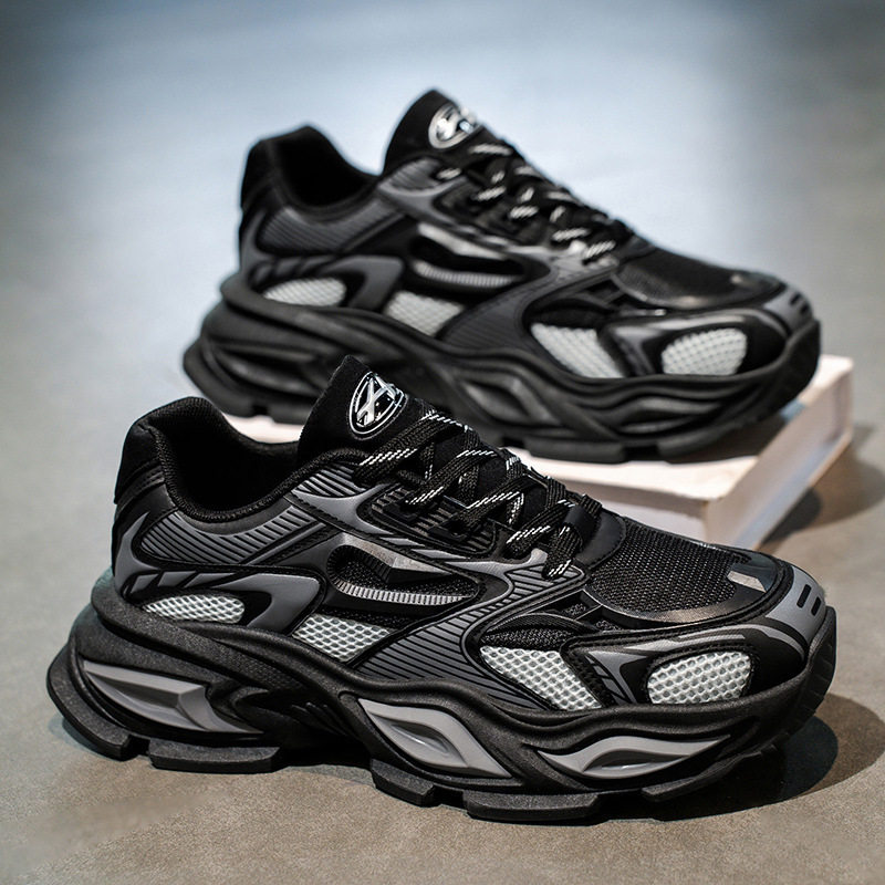 香港潮牌秋季男鞋新款透气鞋子男士运动鞋潮流百搭厚底增高休闲跑,流行男鞋,老爹鞋,淘宝优惠券,粉丝福利购,淘宝优惠卷