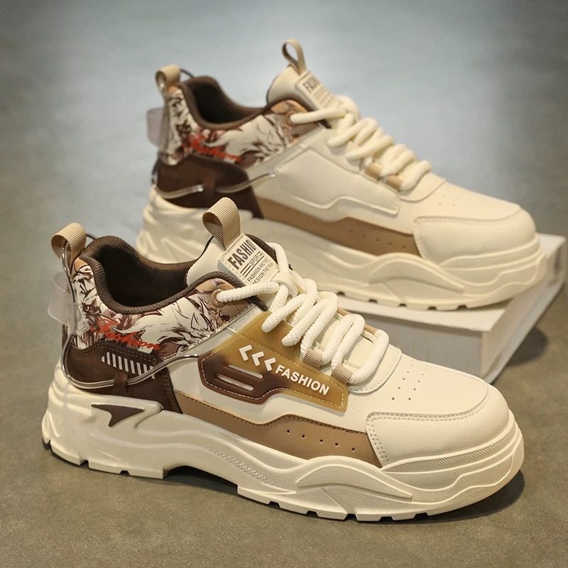 香港潮牌秋季男鞋新款透气小白鞋子男潮流百搭厚底运动鞋休闲板鞋,流行男鞋,老爹鞋,淘宝优惠券,粉丝福利购,淘宝优惠卷