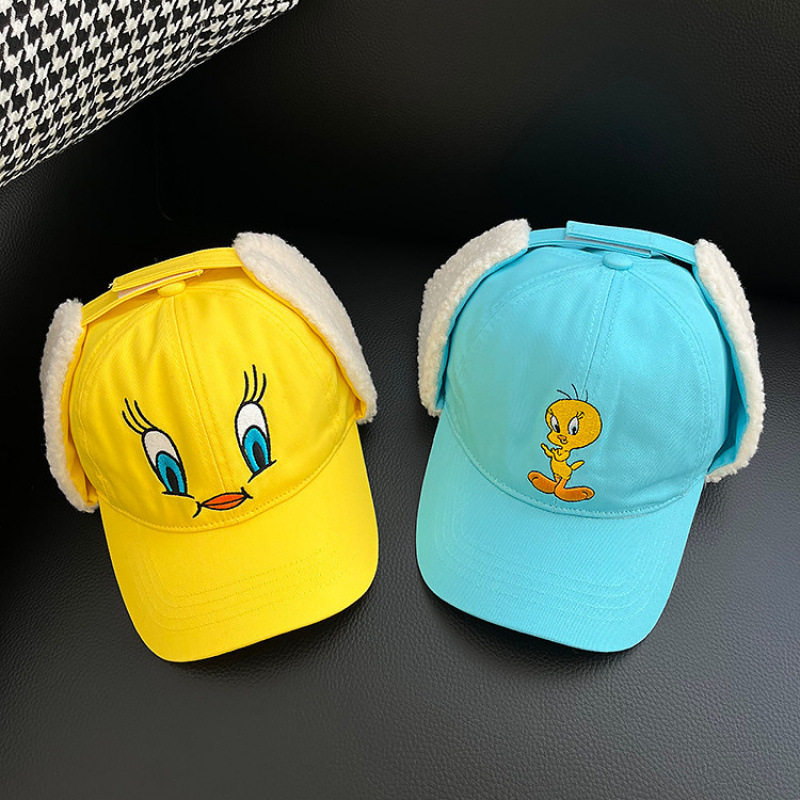 香港潮牌 25年秋冬新款日系可爱卡通小黄鸭雷锋帽防风骑行护耳帽,服饰配件/皮带/帽子/围巾,帽子,淘宝优惠券,粉丝福利购,淘宝优惠卷