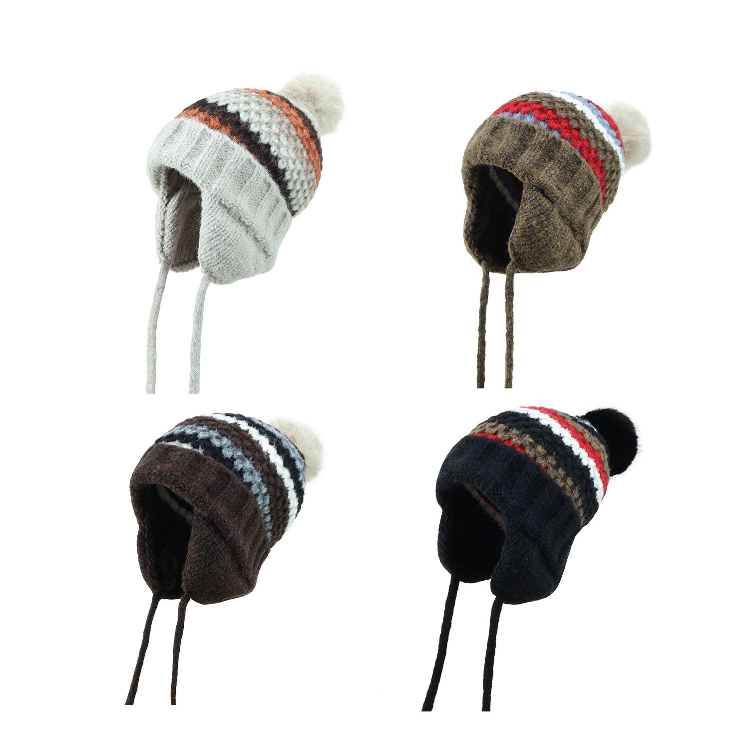 香港潮牌 25年秋冬新款韩版百搭针织毛线帽子女款加厚防风护耳帽,服饰配件/皮带/帽子/围巾,帽子,淘宝优惠券,粉丝福利购,淘宝优惠卷