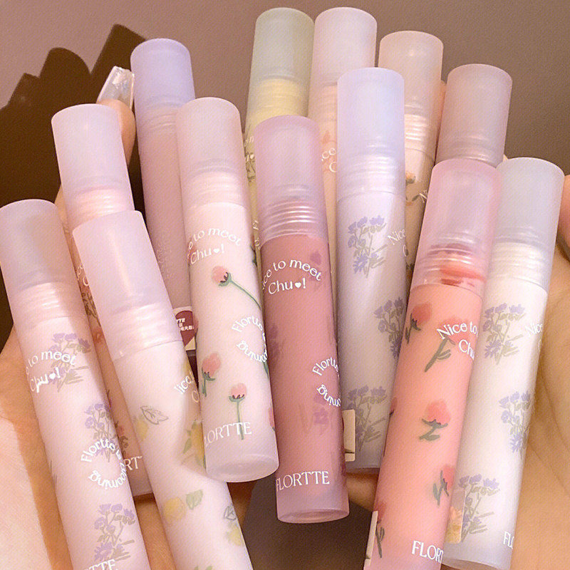 flortte花洛莉亚初吻霜唇霜唇釉哑光落利亚小众口红唇彩学生款女