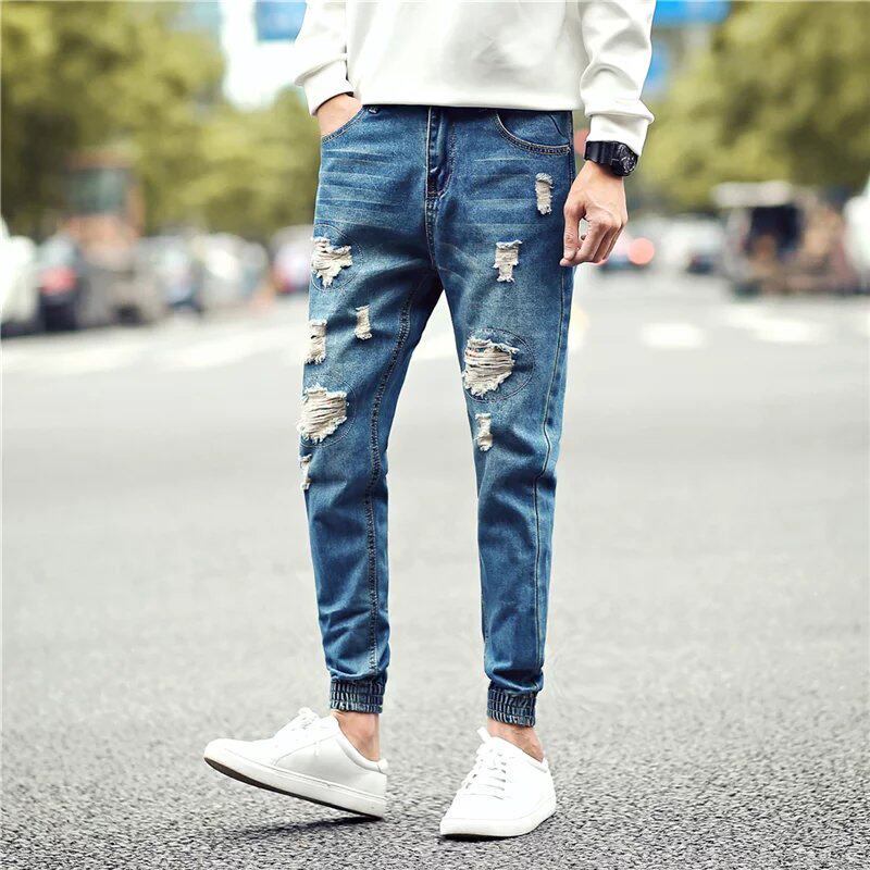 Jeans en coton pour automne - Ref 1461822 Image 4