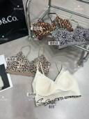 新款 豹纹美背内衣女立体聚拢收副乳防下垂无钢圈文胸罩