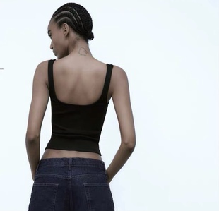 新款大方领背心吊带