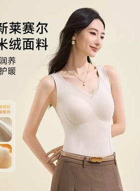 新款时尚百搭显瘦吊带背心女带胸垫一体式内搭外穿打底上衣8893