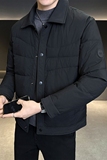 不断货2025冬季新款羽绒衬衫男翻领轻薄标羽绒服8809-P165，男装衬衫，电商D238
