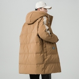 2024冬季新款羽绒服男中长款加厚标90%白鸭绒宽松外套2329-P295，男装羽绒服，电商D238