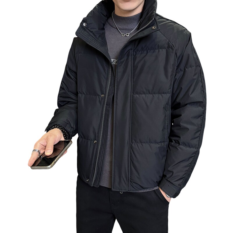 店主风2025冬季新款立领加厚羽绒服男标绒保暖外套8186-P195,男装羽绒服,电商D238