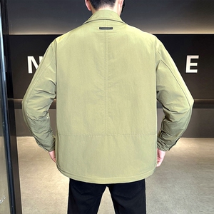 店主风2025冬季主推新款羽绒衬衫男翻领轻薄标羽绒服8173-P165图片