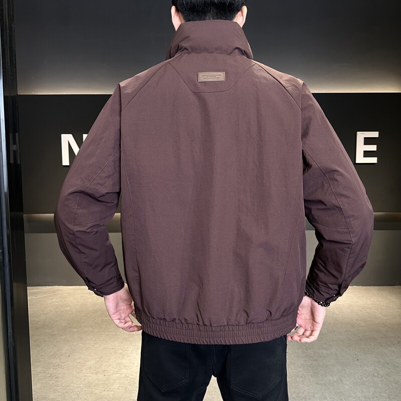 2025冬季新款羽绒服男短款立领高品质90白鸭绒外套2905--P245,男装羽绒服,电商D238