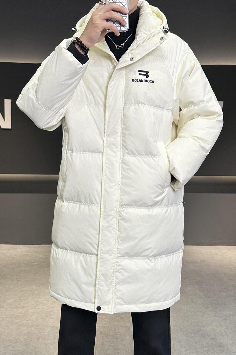 店主风2024冬季新款羽绒服男中长款加厚宽松标绒外套8838--P295,男装羽绒服,电商D238
