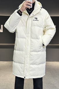 店主风2024冬季新款羽绒服男中长款加厚宽松标绒外套8838--P295图片