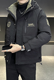 店主风2024冬季新款羽绒服男短款连帽潮牌冲锋衣外套8111--TP200，男装羽绒服，电商D238