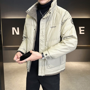 店主风2024冬季新款羽绒服男短款立领白鸭绒羽绒外套8101--P155图片