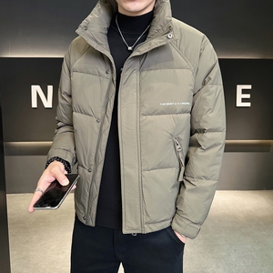店主风2024冬季新款羽绒服男短款立领白鸭绒羽绒外套28806-P165图片