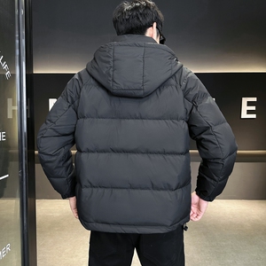 店主风2024冬季新款羽绒服男短款连帽羽绒面包服外套8106--P175图片