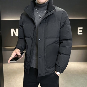 店主风2024冬季新款羽绒服男短款立领白鸭绒羽绒外套6801--P150