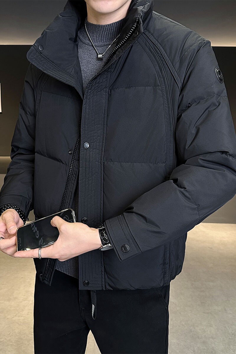 店主风2025冬季新款立领加厚羽绒服男标绒保暖外套8179-P200,男装羽绒服,电商D238