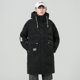 2024冬季新款羽绒服男中长款加厚标90%白鸭绒宽松外套2329-P295，男装羽绒服，电商D238