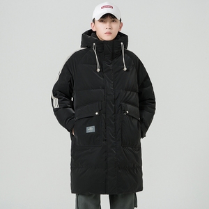 2024冬季新款羽绒服男中长款加厚标90%白鸭绒宽松外套2329-P295
