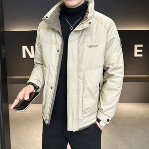 店主风2024冬季新款羽绒服男短款立领白鸭绒羽绒外套8101--P155图片