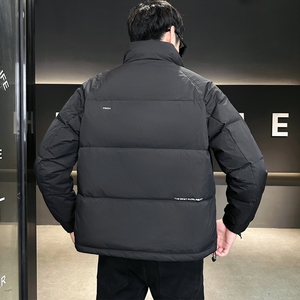 店主风2024冬季新款羽绒服男短款立领白鸭绒羽绒外套28806-P165图片