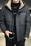 店主风2024冬季新款羽绒服男短款连帽加厚工装羽绒外套2489--P165，男装羽绒服，电商D238