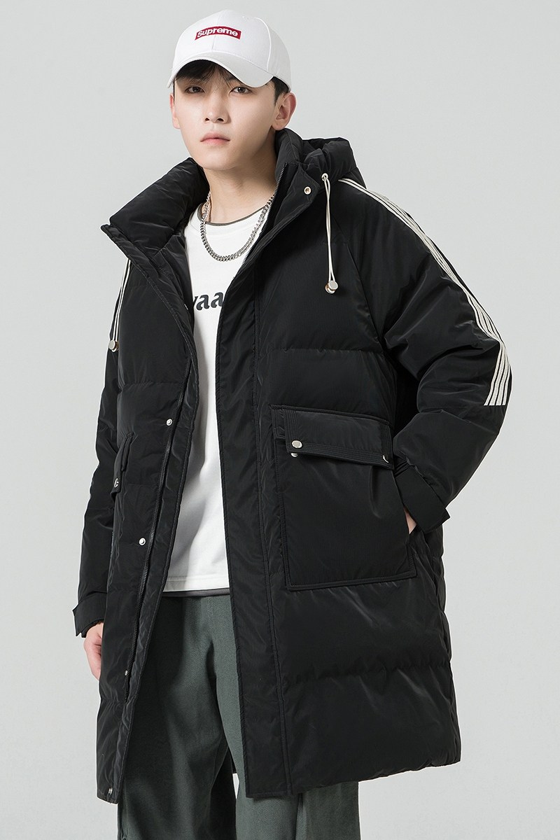 2024冬季新款羽绒服男中长款加厚标90%白鸭绒宽松外套2329-P295,男装羽绒服,电商D238