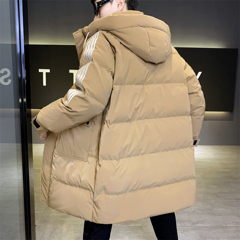 店主风2024冬季新款羽绒服男长款加厚标90%白鸭绒外套2329-P295,男装羽绒服,电商D238