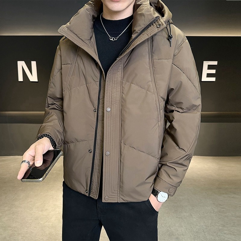 数据款不断货2025冬季新款羽绒服男短款连帽加厚外套8172--P210，男装羽绒服，电商D238