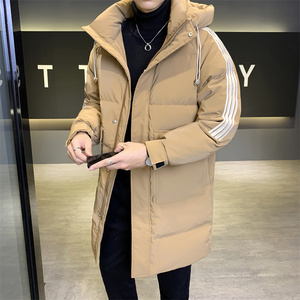 店主风2024冬季新款羽绒服男长款加厚标90%白鸭绒外套2329-P295,羽绒服搭配图片大全中长款图片