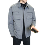 店主风2025冬季新款羽绒衬衫男精品轻薄标90%绒羽绒服5105-P200，男装衬衫，电商D238