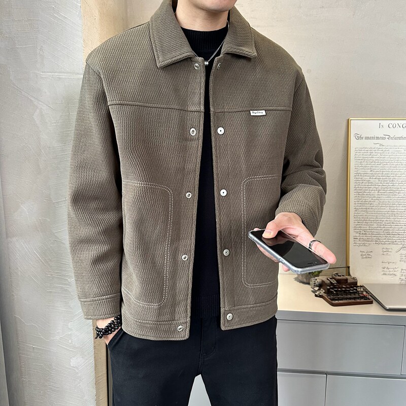 不断货2025冬季主推羽绒服短款翻领毛呢外套90鸭绒8808--P195,男装羽绒服,电商D238